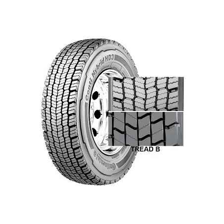 245/70 R19.5 CONTI HYBRID HD3 16PR [136/134] M TL M+S 3PMSF