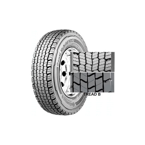 265/70 R19.5 CONTI HYBRID HD3+ 14PR [140/138] M TL M+S 3PMSF