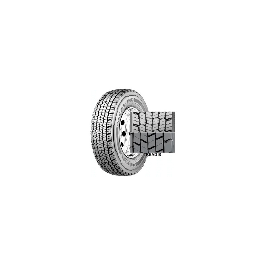 265/70 R19.5 CONTI HYBRID HD3+ 14PR [140/138] M TL M+S 3PMSF