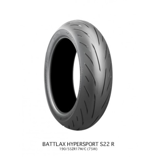 BRIDGESTONE 190/55 ZR17 S22 M/C (75W) TL REAR DOT2025