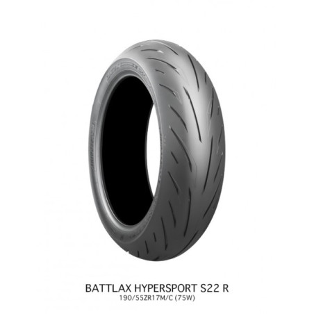 BRIDGESTONE 190/55 ZR17 S22 M/C (75W) TL REAR DOT2025