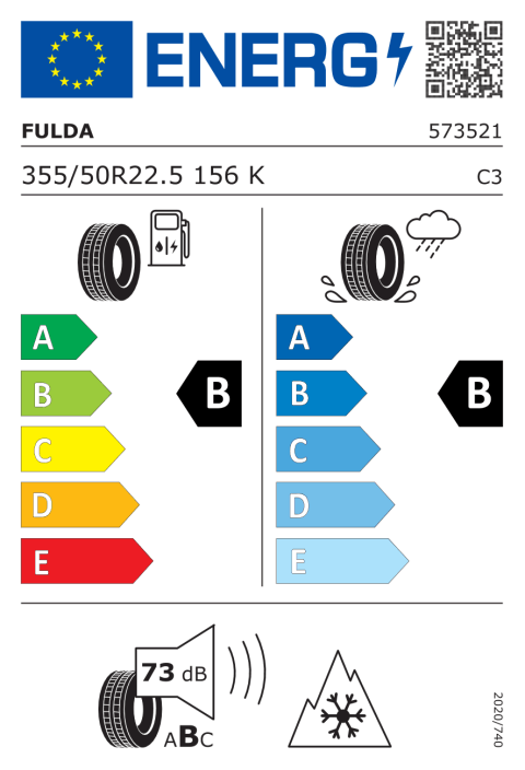 Energetický štítok EÚ pneumatiky